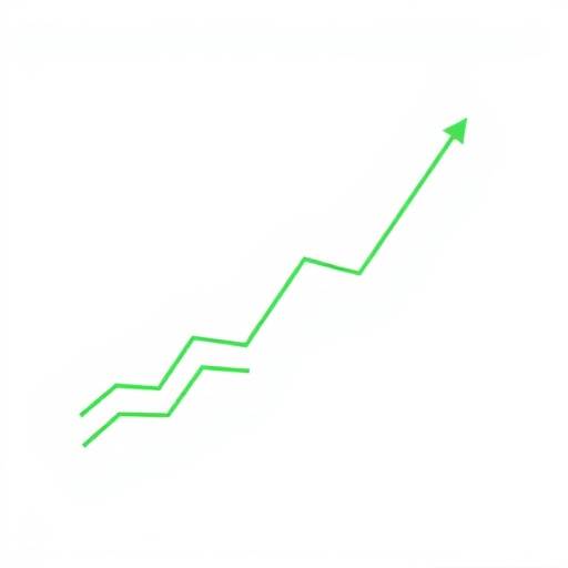 Illustration of a graph showing upward trend for Innovate Solutions revenue